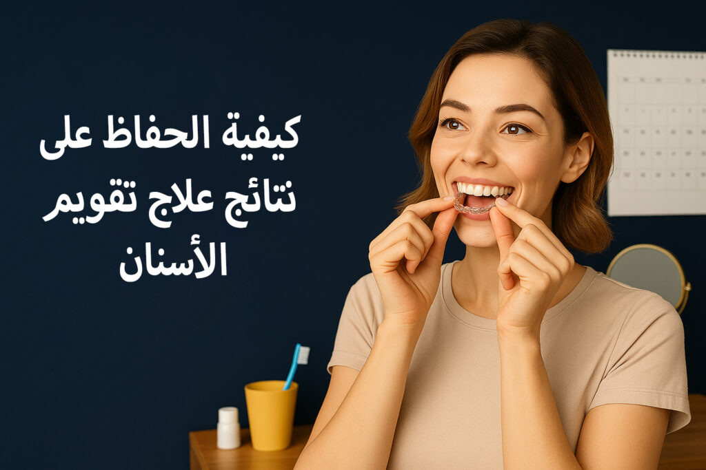 كيفية الحفاظ على نتائج علاج تقويم الأسنان